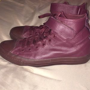 High top leather converse!!!